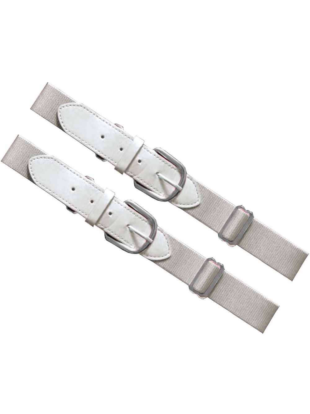 Thaplay White Elastic Baseball Softball Uniform Belts 2pc Set Adjustable